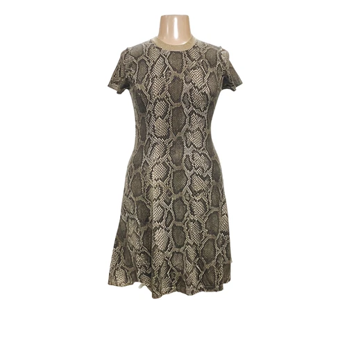 Abito midi MICHAEL Michael Kors verde stampa serpente