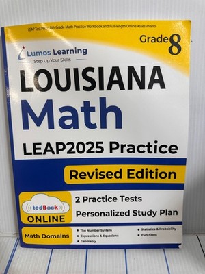 LEAP TEST PREP: 8TH GRADE MATH PRACTICE WORKBOOK AND By Lumos Learning