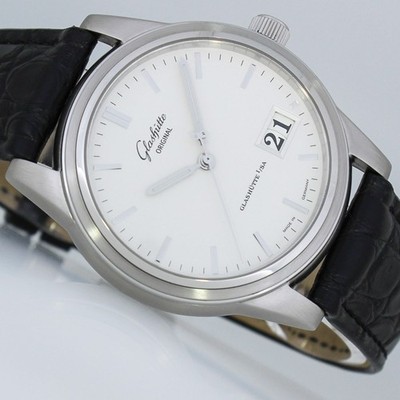 GLASHÜTTE ORIGINAL SENATOR AUTODATE AUTOMATIK 39mm UHR Ref. 38-42-04-22-04