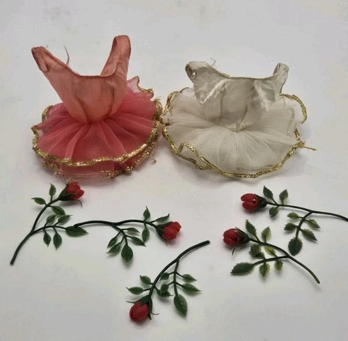 Vintage 70s Barbie Ballerina Cara Pink Tutu With Roses & Extra Tutu Mattel