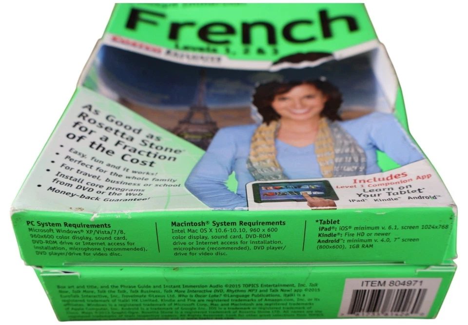 Instant Immersion French Levels 1-3 PC & Mac Course Costco Ed. 804971 - Image 2 of 4