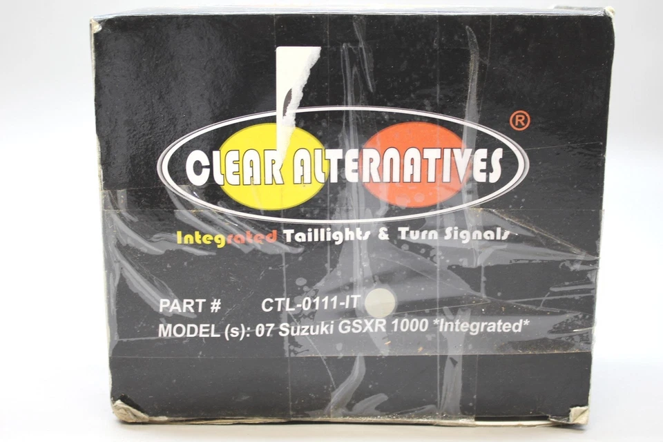 Clear Alternatives INTEGRATED Smoke REAR TAILLIGHT 2007 Suzuki GSXR1000 - Image 2 of 4