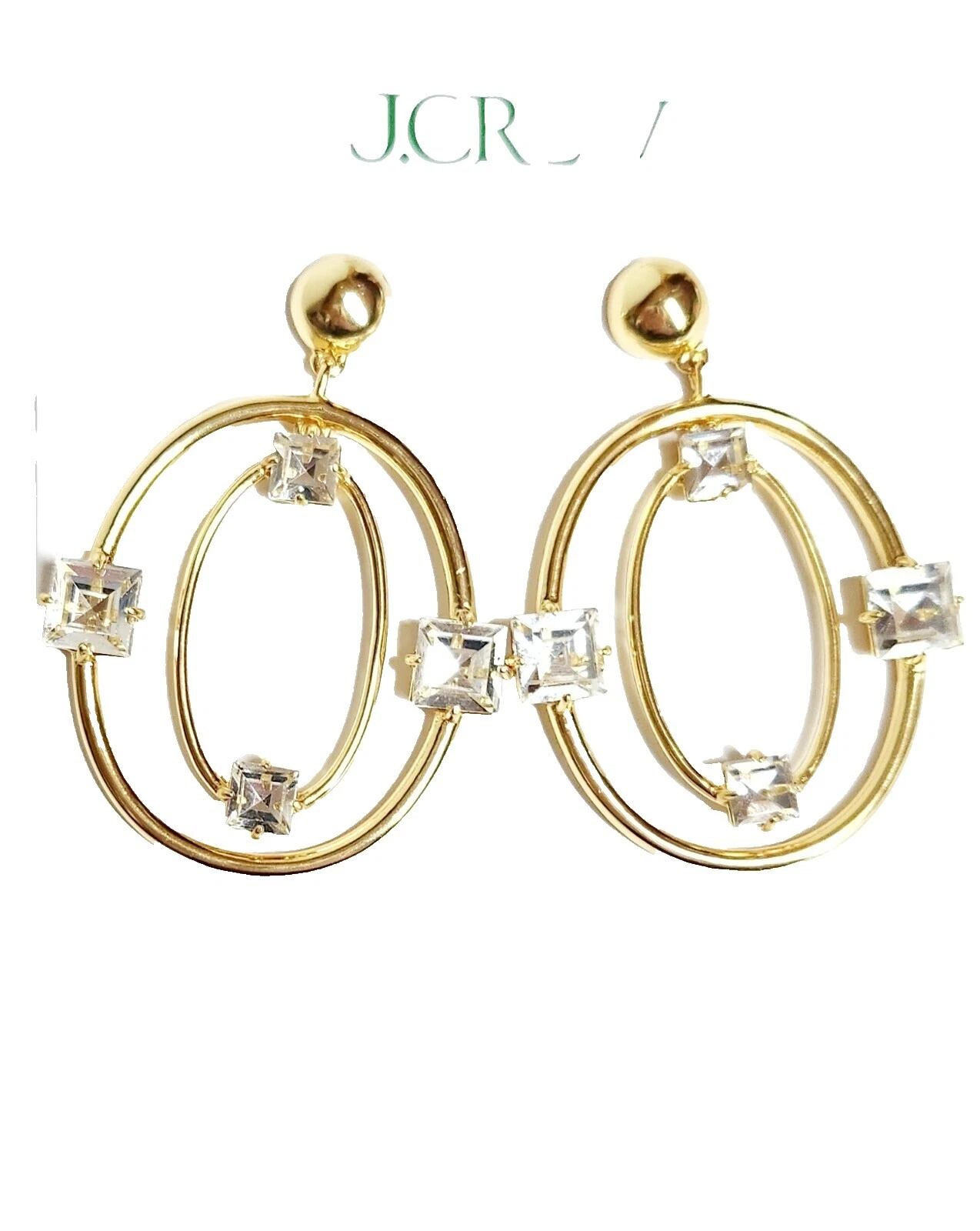 J. CREW модное ювелирное стекло с латунным покрытием