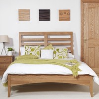Edward Hopper Oak Double Bed 4ft6,double Bed Frame,wooden Slats, Quality Oak Bed Edward Hopper Oak Double Bed 4ft6,double Bed Frame,wooden Slats, Quality Oak Bed