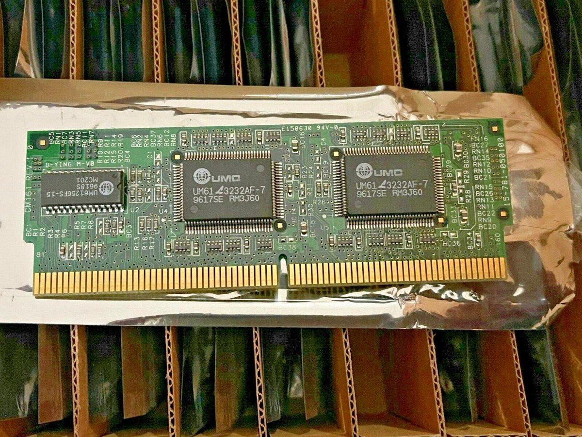 NEW MOTHERBOARD 512K PIPELINE BURST CACHE MODULE UMC