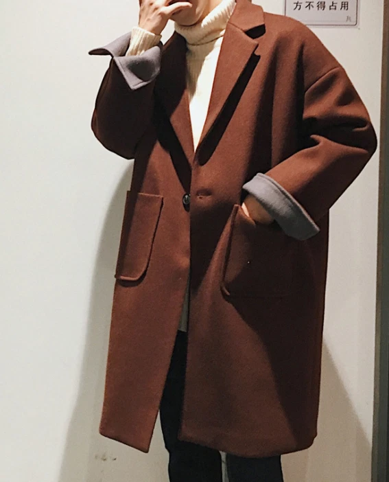 One button store trench coat