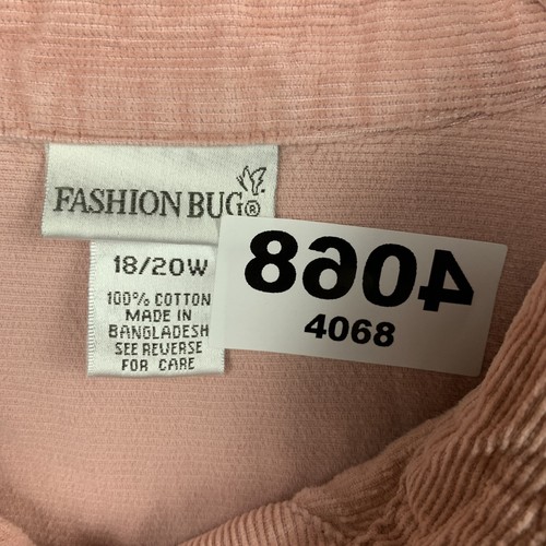 Chaqueta de mujer Bug de moda 18-20W rosa con botones luz 100 % algodón - Imagen 5 de 18