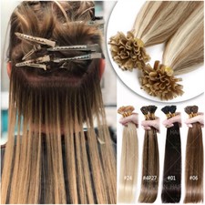 CLEARANCE Russian 100 Remy Human Hair Extensions U Tip Nail Pre bonded Keratin