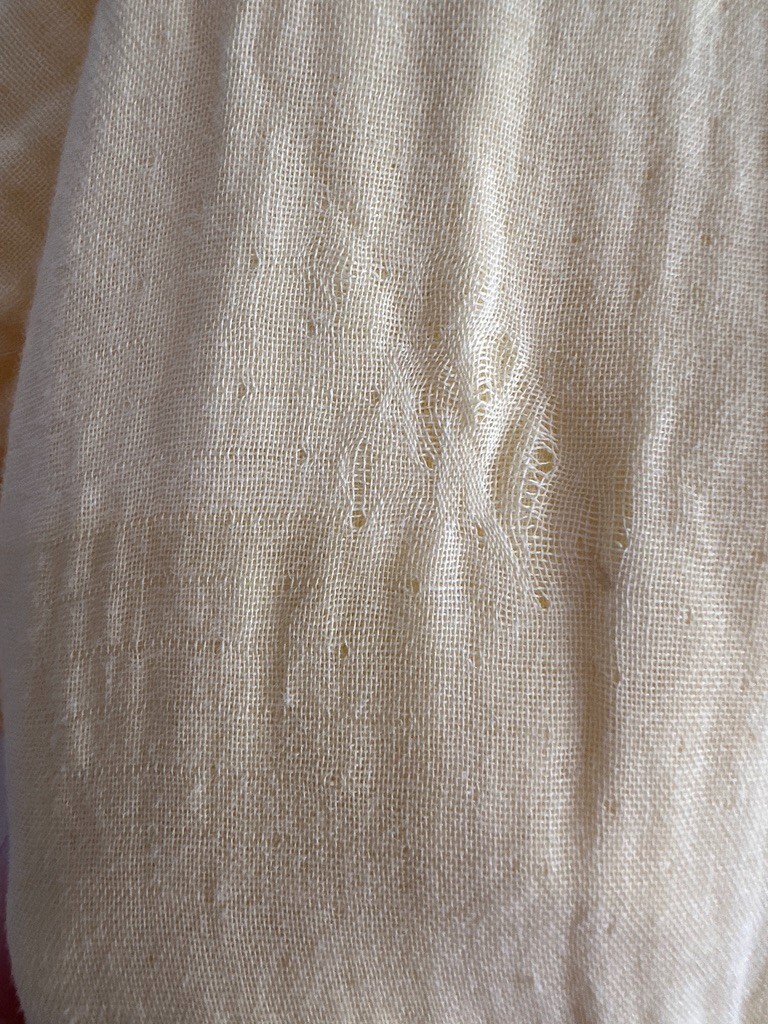 LOVE WHIT Yellow 100% Cotton Crewneck Short Sleeve Tie Back Dress Size Medium 