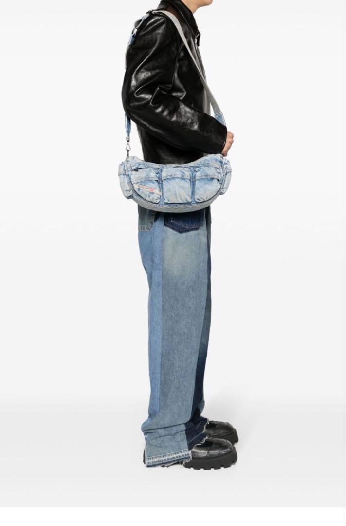 Diesel Men Re-Edition Travel 3000 Denim Shoulder Bag Ltd