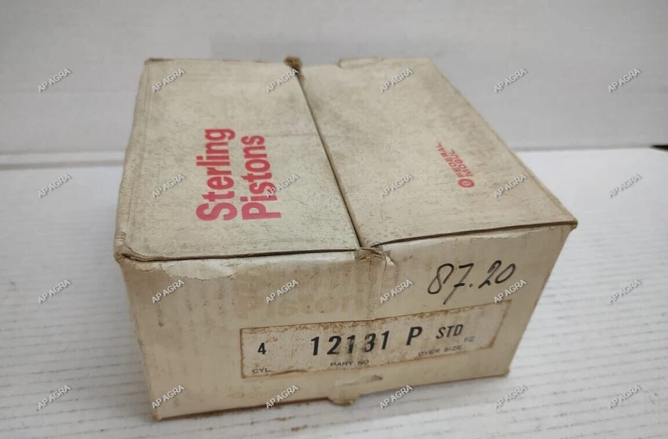 Pistón 4XFederal Mogul STERLING 12131P STD 87,20 MM para carretilla elevadora Nissan H20 Foto 2 de 4