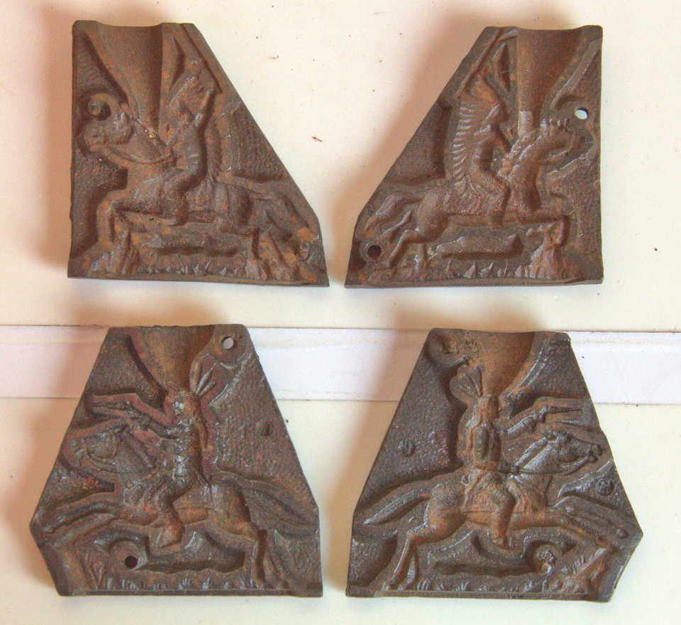 2 Vintage Metal Moulds for lead figure casting eBay
