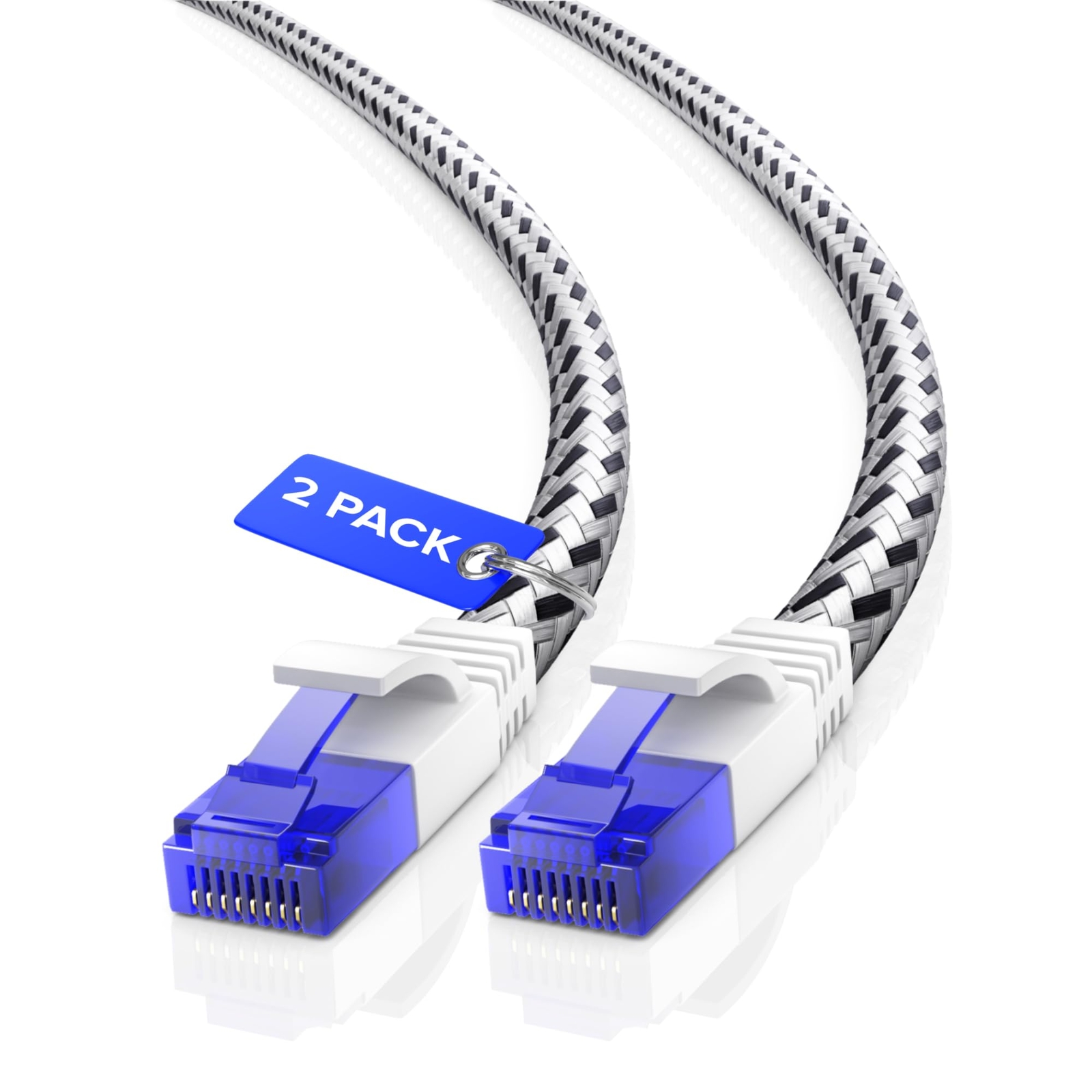 3ft Cat6 Ethernet Cable Braided High-Speed RJ45 Network Cable for Gigabit-image