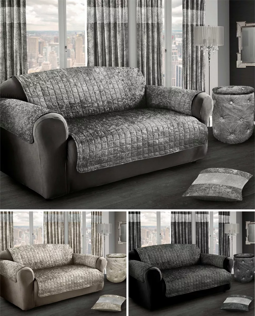 Crushed velvet throw for sofa new arrivals
