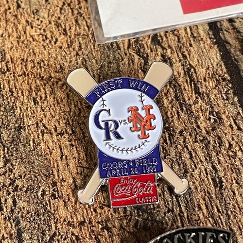 Vintage Colorado Rockies Baseball Coca Cola Lapel Hat Pin Car Lot of 10 - Picture 9 of 18
