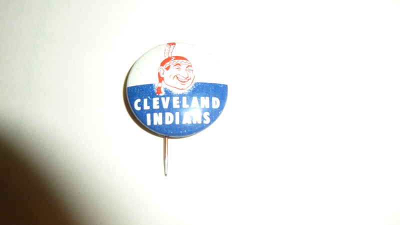 Baseball Crane Potato Chip Pin Cleveland Indians