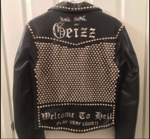 straight to hell leather jacket