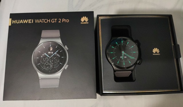 Huawei Watch GT 2 Pro Gray Leather Strap 46mm Titanium Body Sapphire Glass for sale online | eBay