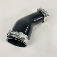 3" to 2" I.D. Silicone Coupler 45 Degree Angled Elbow Hose+Clamp Black(no brand)