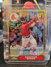 2022 Topps Chrome - 1987 Gold Mojo Autographs #T87C-12 Connor Wong /199 (AU, RC)