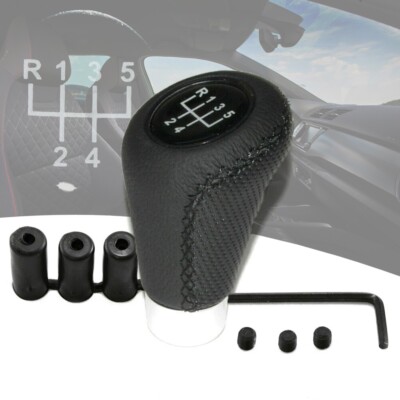 Auto Pookknop Cover Voor Hyundai Getz I20 Sonata i40 i10, Universele 5 Speed Lederen Versnellingspook Handmatige Versnellingspook met 3 Adapters 8/10/12mm Vervangende Onderdelen Auto Pookknop Cover Voor Hyundai Getz I20 Sonata i40 i10, Universele 5 Speed Lederen Versnellingspook Handmatige Versnellingspook met 3 Adapters 8/10/12mm Vervangende Onderdelen