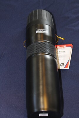 Coleman Stainless Steel 30 Oz Thermos Flask Vacuum Bottle Stainless Black NWT