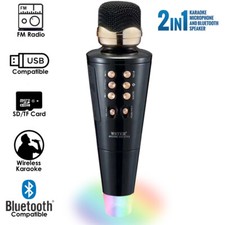 Karaoke Pro Wireless Microphone  Speaker Voice Changer, Instrumental Mode 
