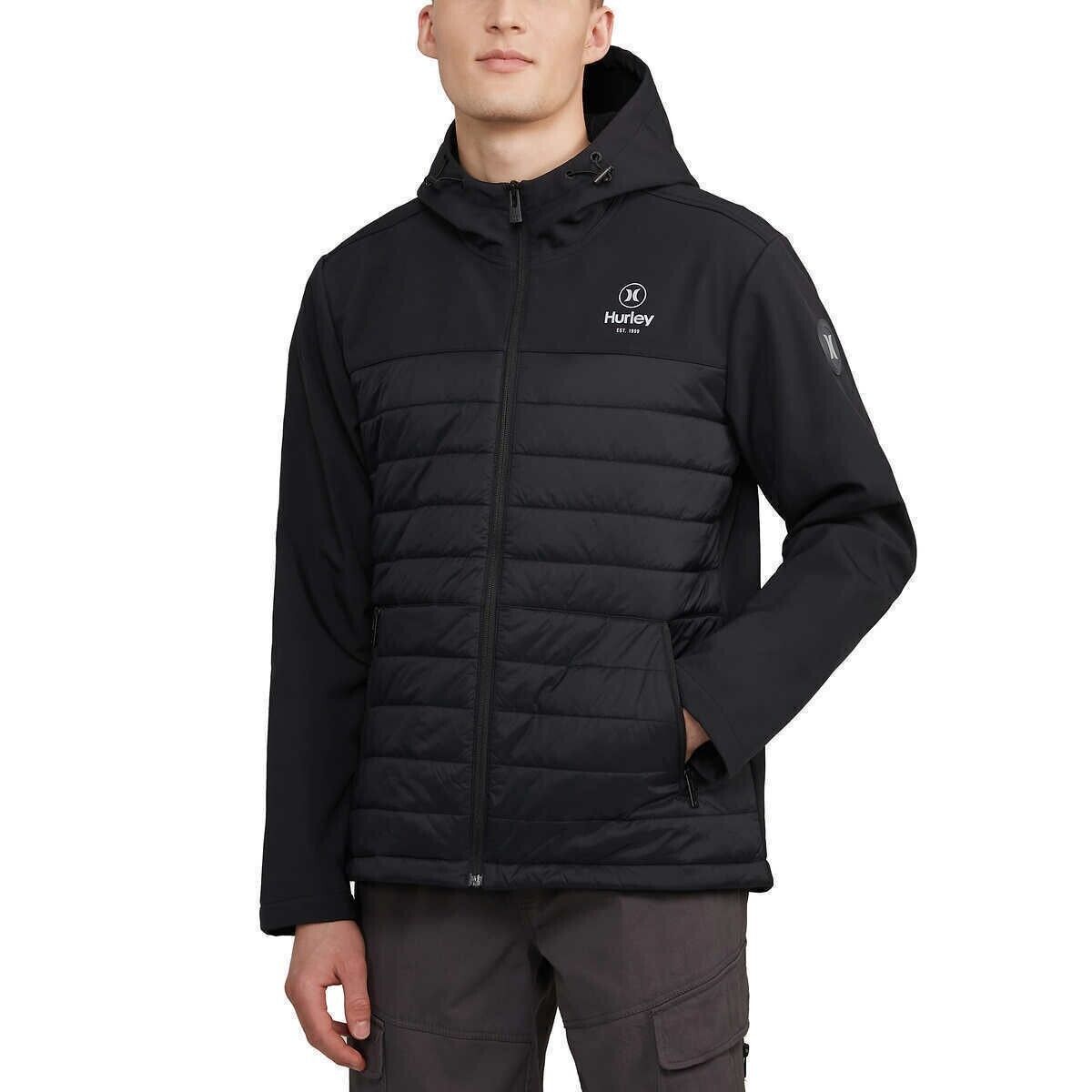 Hurley Men's Wind Resistant Jacket Black XL NWT | eBay Hurley Men's Wind Resistant Jacket Black XL NWT | eBay