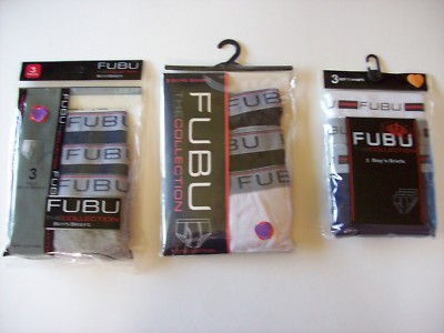 FUBU Briefs Underwear Underpants 3 Pair Pack BOYS XS S M The Collection 
