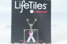 Life Tiles Pendant By Demdaco Made In USA 'Pink Ribbon' NEW In Package