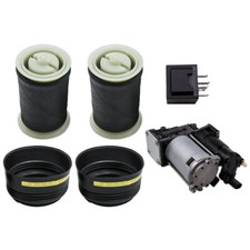 Compressore + 2x Sospensioni Pneumatiche Molla Ad Aria for BMW X5 E70 X6 E71 E72