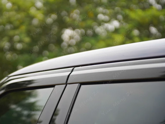 Visor Vent Shades Sun Rain Guard For Land Rover Range Rover Evoque 20-2024 Black - Image 2 of 4