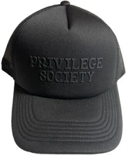 Privilege Society Essential Trucker SnapBack Adjustable Mesh Back Hat Msrp $50