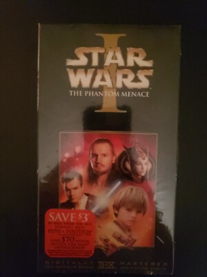 Star Wars Episode I The Phantom Menace Vhs Full Screen New Sealed