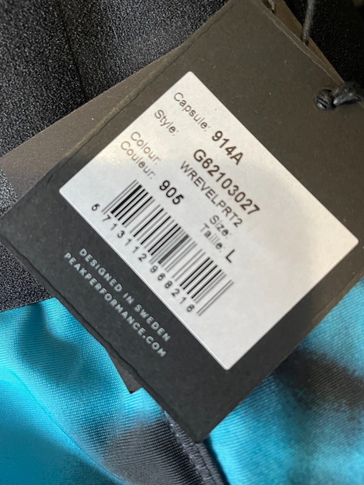 Peak Performance Revel Tights Large Women's RRP £ 90 Turquoise / Black image 3