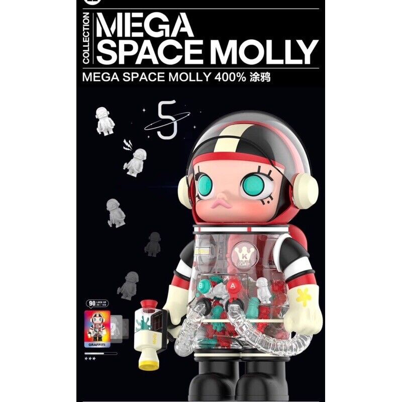 Popmart Molly Graffiti Mega Space Molly 5th Anniversary 400 Popmart Molly Graffiti Mega Space Molly 5th Anniversary 400