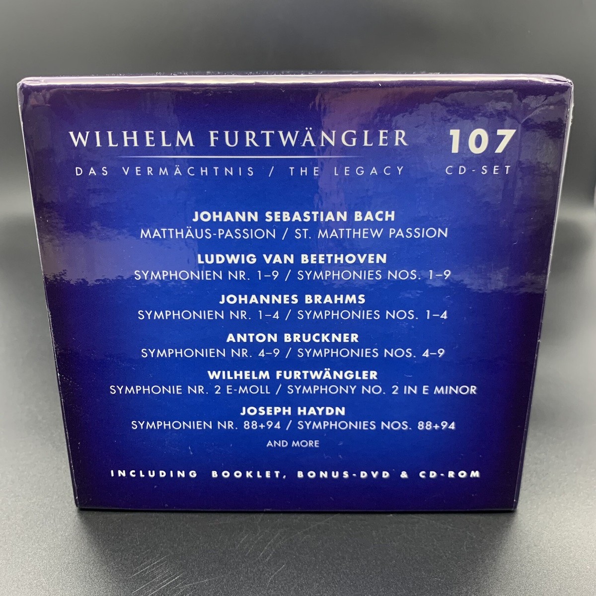 Wilhelm Furtwangler The Legacy [Membran, 107 CD Box Set +