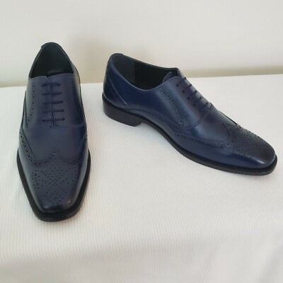Fortune from Liberty Wing Tip Shoe Liberty-1102 Men Blue New