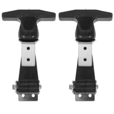 2PCS Flexible T-Handle Draw Latches Stainless Steel T-Handle Hasp for Tool Box