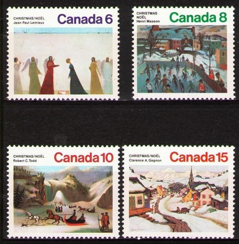 CANADA Sc# 650-653 CHRISTMAS Cpl set of 4 stamps 1974 MNH