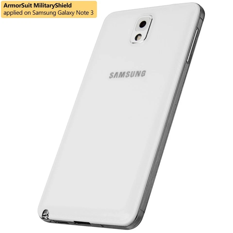ArmorSuit MilitaryShield Samsung Galaxy Note II Screen + Full Body Skin USA - Image 2 of 4