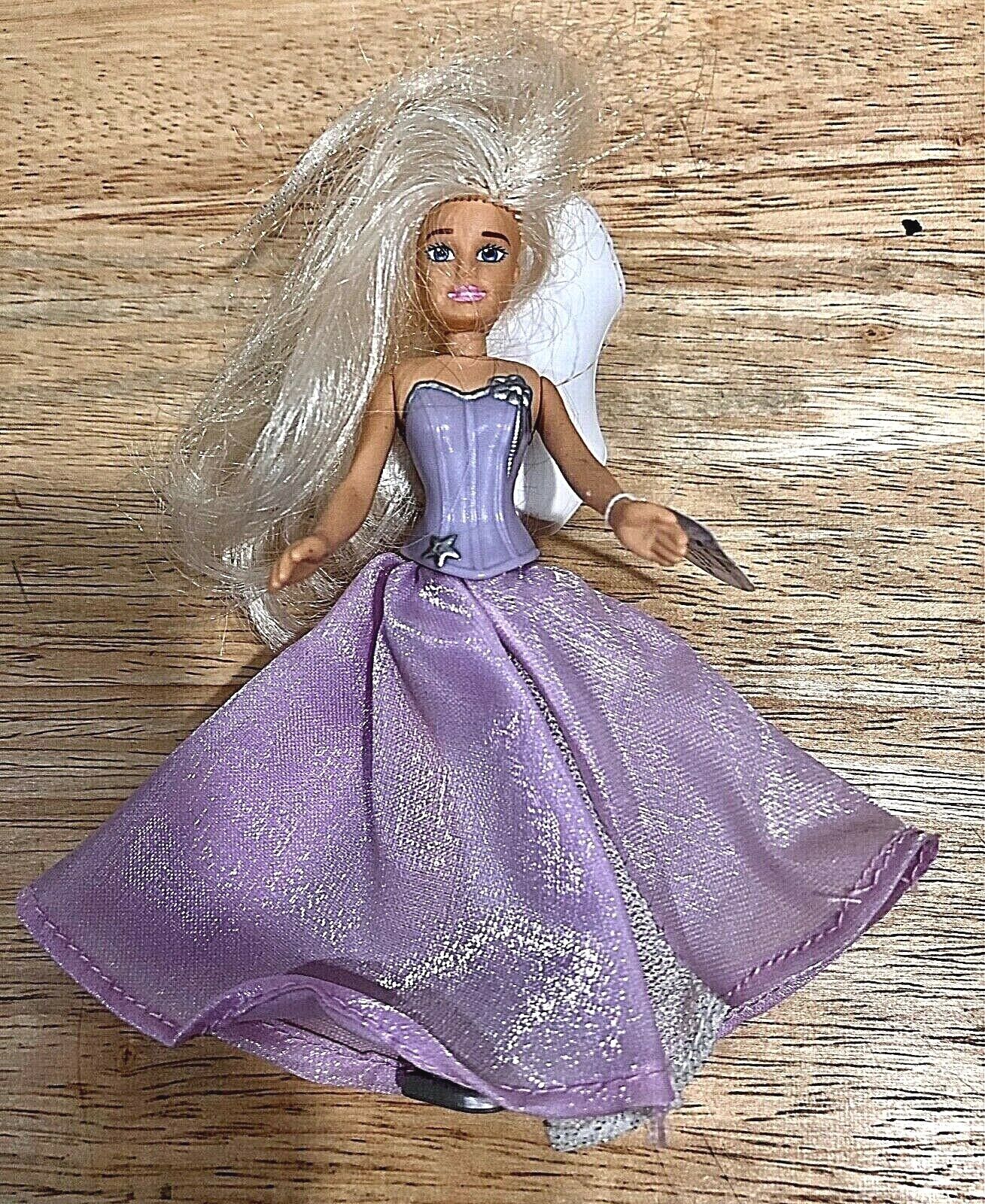 Peddling discord Canberra Barbie - The Magic Pegasus Doll Princess Annika Blonde Hair Purple Dress 5  ¾&#034; | eBay