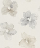Rasch Tapete Selection 435511 Braun, Beige/Creme Blume Vliestapete Vlies