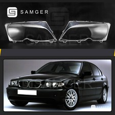 Left & Right Headlight Lens Cover Lampshade Fit For BMW 3 Series E46 2002-2005