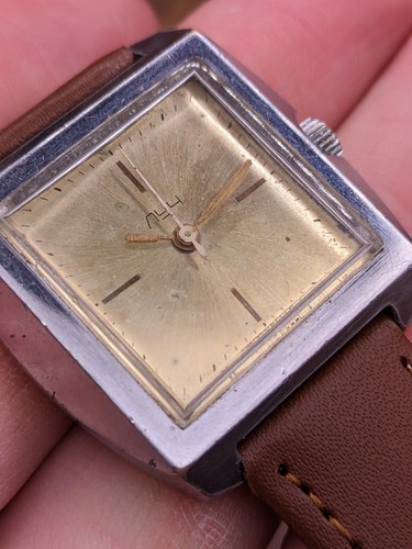 Vintage Rare Watch Luch 2209 Square USSR Mechanical - Picture 12 of 13