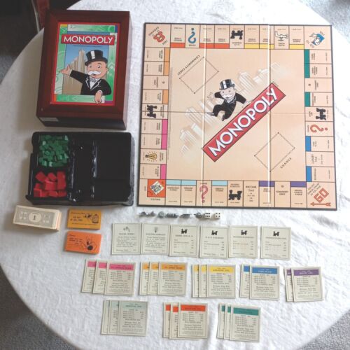 Monopoly Set Colección Juego Vintage Caja Madera 2009 - Imagen 2 de 10