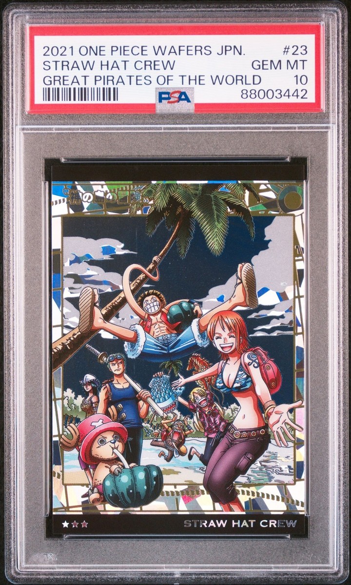PSA10 No.8-28 SR Straw Hat Pirates Luffy Zoro Nami One Piece