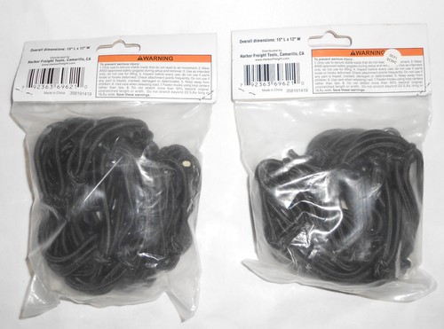 New LOT OF TWO (2) Motorcycle Cargo Nets Helmet Cooler Mesh Bungee Strap 12"x15" - Picture 24 of 24
