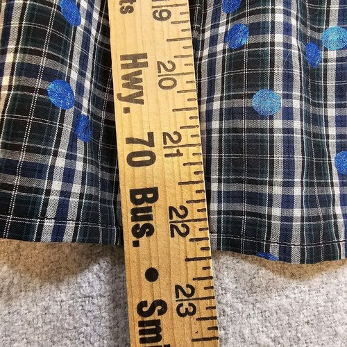 J.Crew Crewcuts Tiered Shirt Top Plaid Polka-Dots Cotton Blue Youth Girls 14 - Picture 9 of 13