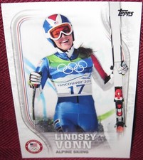 2018 TOPPS U.S. OLYMPICS & PARALYMPICS #US-4 LINDSEY VONN BASE CARD NM-MT+